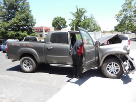 2005 TOYOTA TUNDRA SR5 GRAY DOUBLE CAB 4.7L AT 4WD Z17747